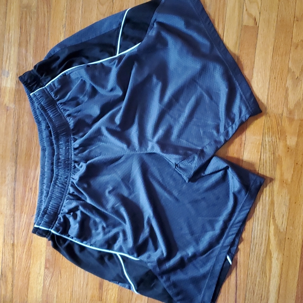 Men's Athletic dark grey/black shorts. "Pony" 2X